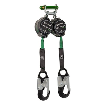 Safewaze Latitude Pro 7' Dual Web SRL: 9013 BWB, Alu Snap Hooks 018-5025